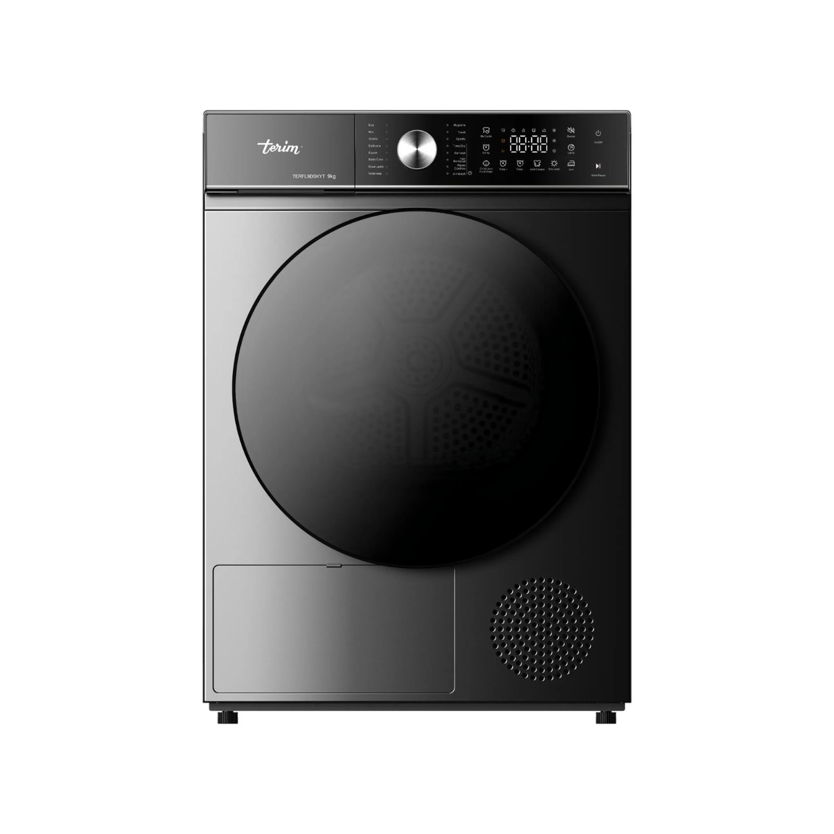 Terim Heat Pump Dryer, 9kg TERFL9DSKYT Dark Silver