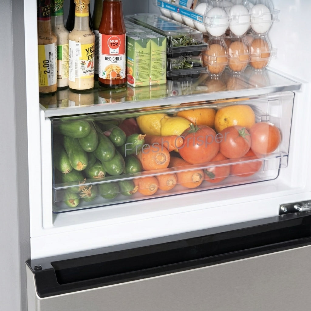 Terim Bottom Freezer Refrigerator, 350 L, TERBF350SS