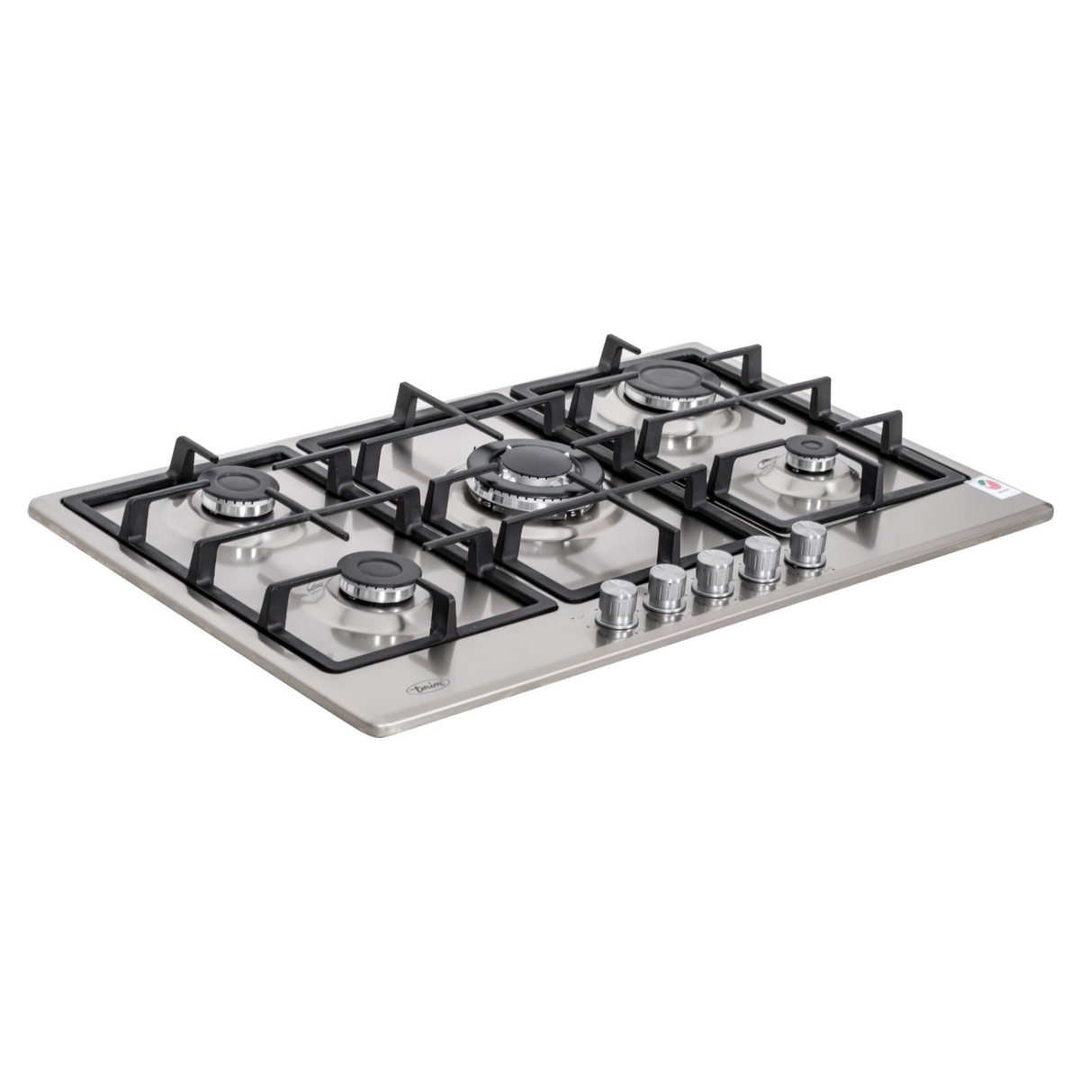 Terim 5 Burner Built-in Gas Hob TERBIGH905SS Silver 90cm