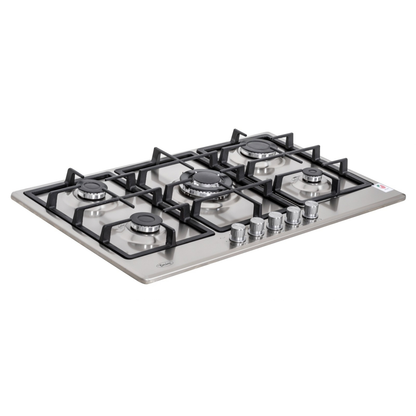 Terim 5 Burner Built-in Gas Hob TERBIGH905SS Silver 90cm