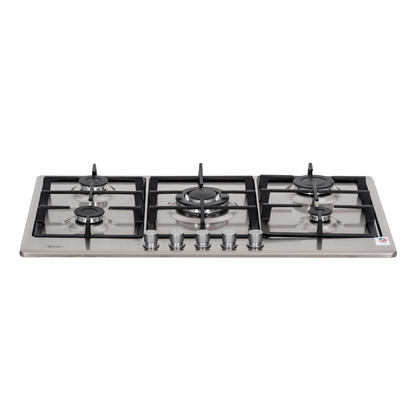 Terim 5 Burner Built-in Gas Hob TERBIGH905SS Silver 90cm