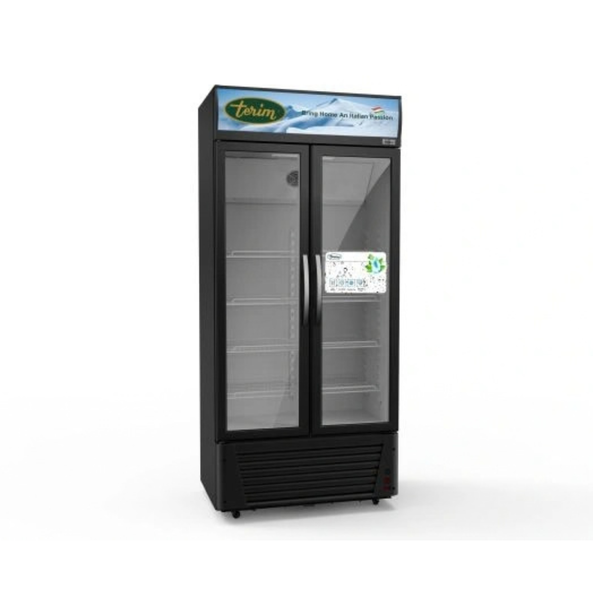 Terim Double Door Showcase Chiller, 600 L, TERSC600W
